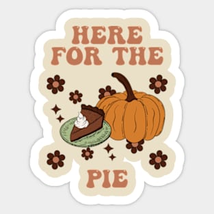 Here For The Pie Sticker